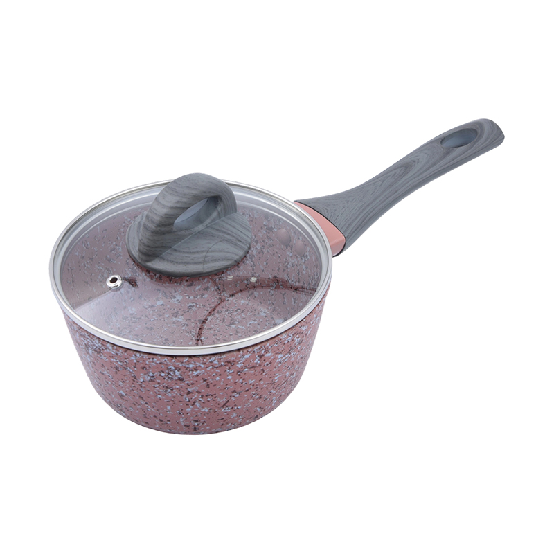 Panela de Alumínio Forjado com Granito Rosa