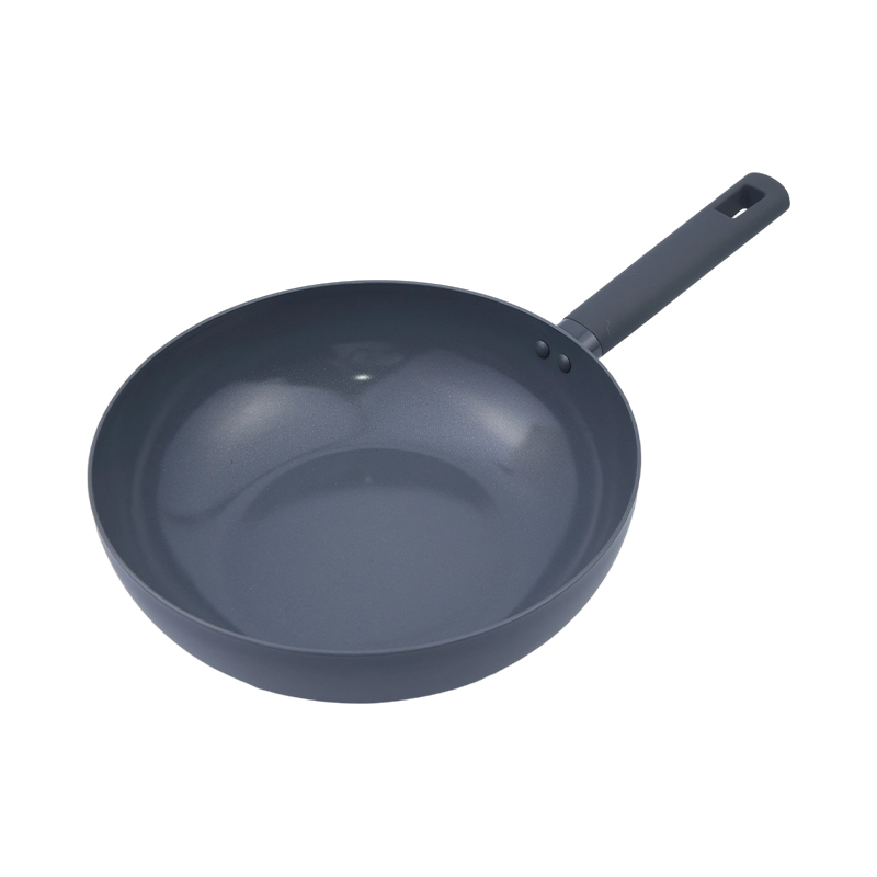 Mármore Preto Wok de Alumínio Prensado